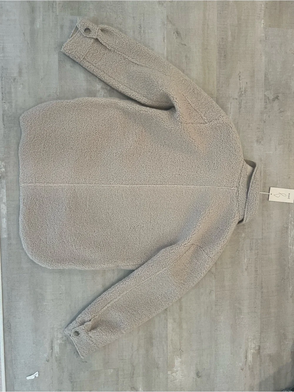 Joie Beige Teddy Shacket Jacket - Picture 3 of 3